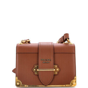 Prada Small Cahier Crossbody Bag Leather